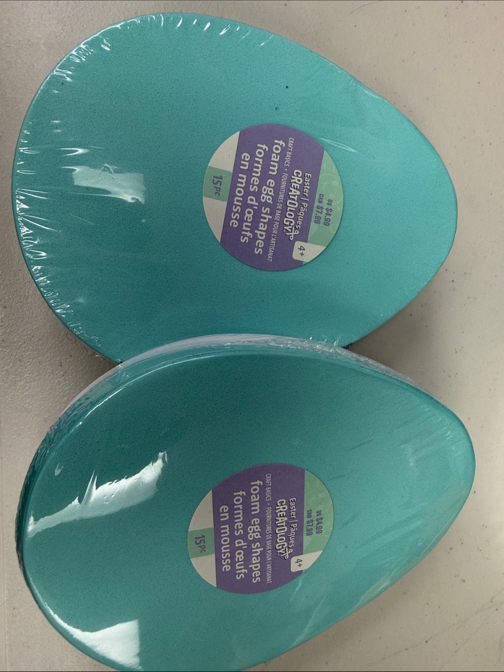 Creatology Easter Craft Foam Egg Shapes 30 count all new 2 packs in the bundle